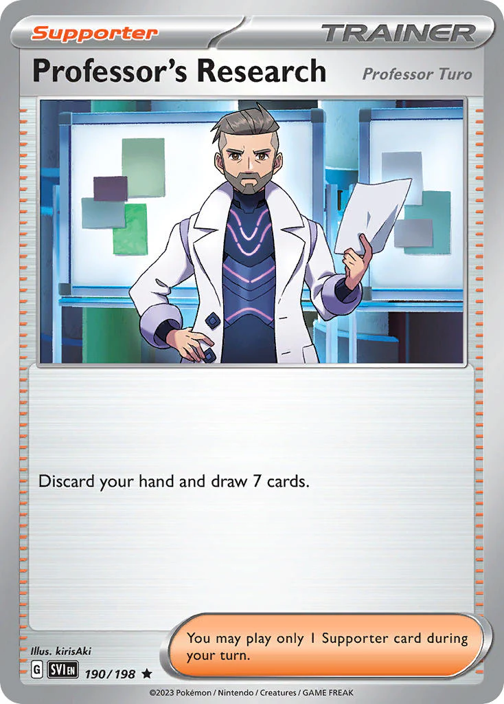 Scarlet and Violet Base 190 Professor's Research
