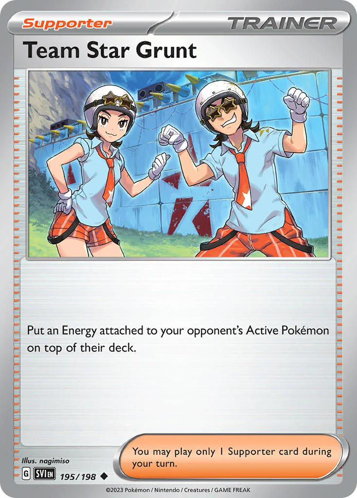 Scarlet and Violet Base 195 Team Star Grunt