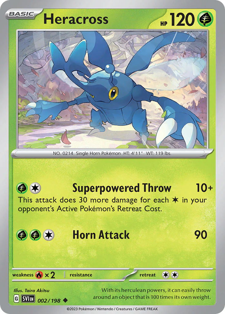 Scarlet and Violet Base 002 Heracross