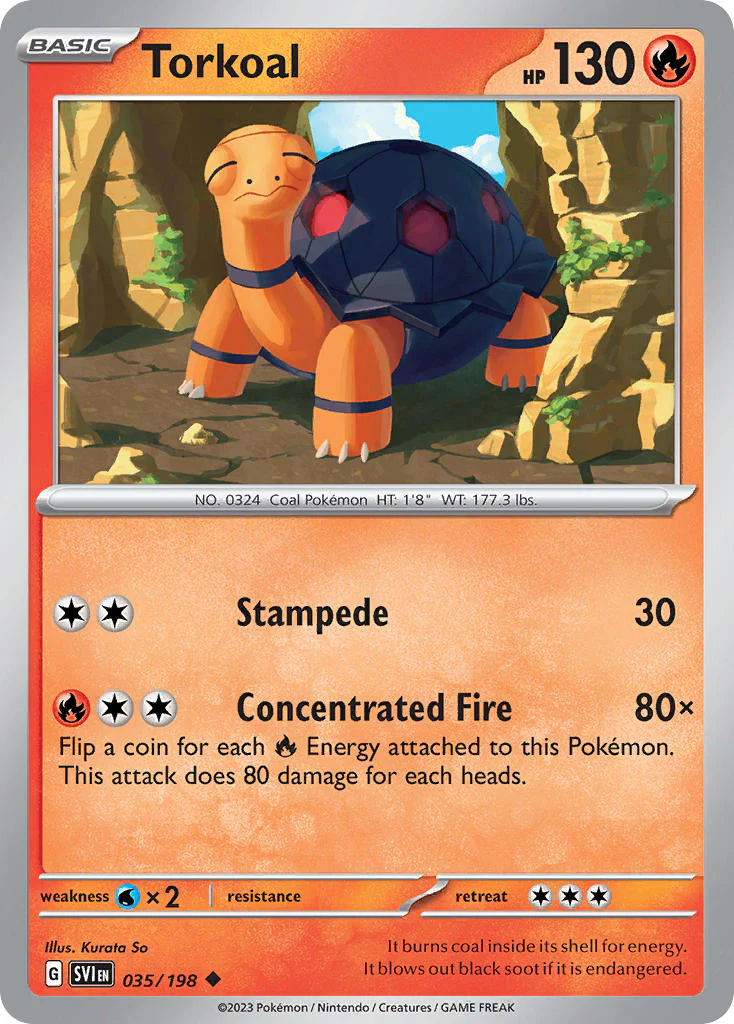 Scarlet and Violet Base 035 Torkoal