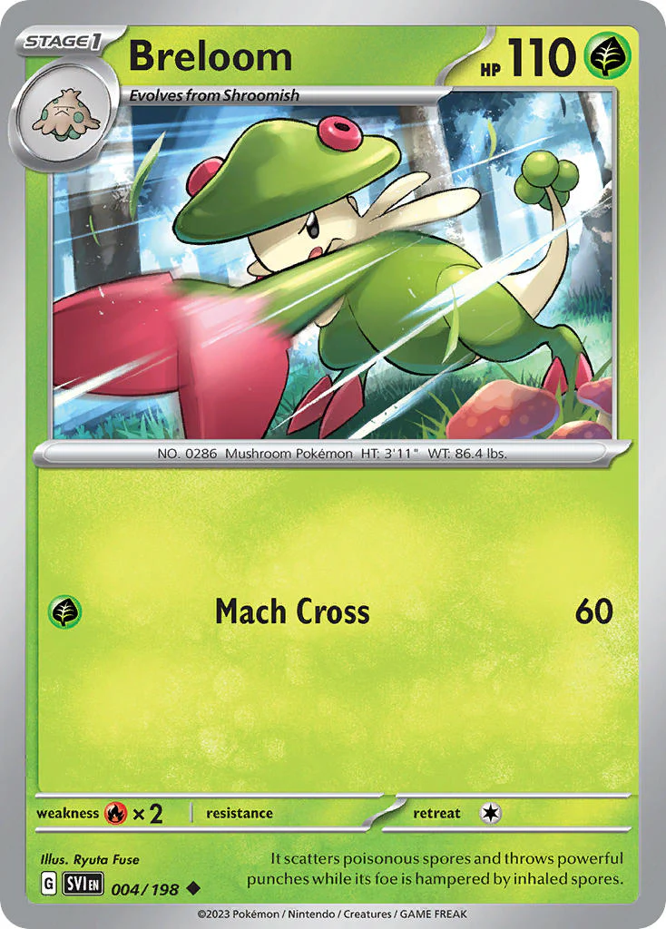 Scarlet and Violet Base 004 Breloom