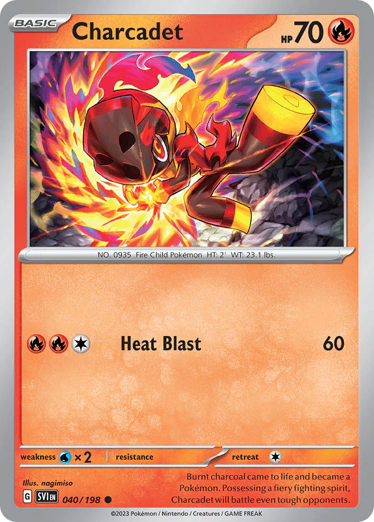 Scarlet and Violet Base 040 Charcadet