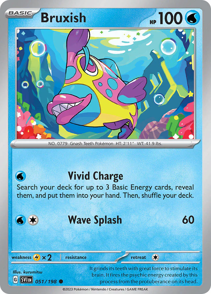 Scarlet and Violet Base 051 Bruxish
