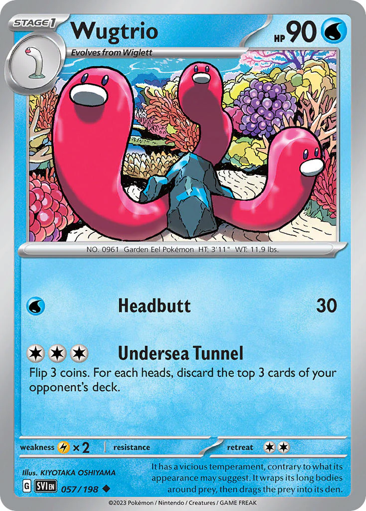 Scarlet and Violet Base 057 Wugtrio
