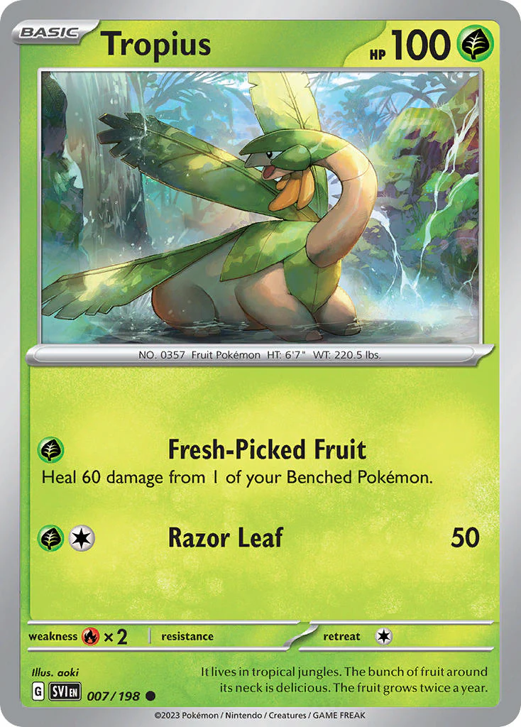 Scarlet and Violet Base 007 Tropius