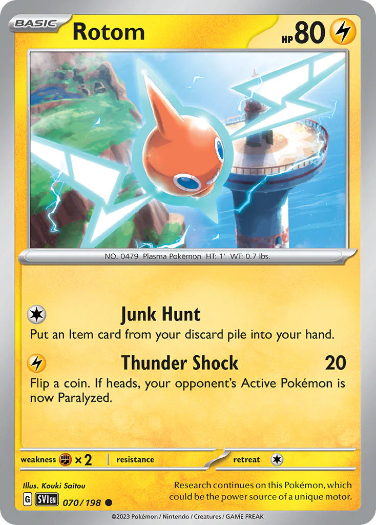 Scarlet and Violet Base 070 Rotom