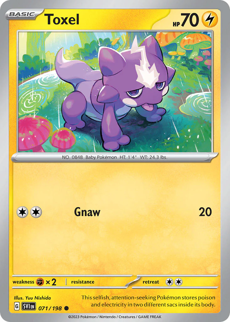 Scarlet and Violet Base 071 Toxel