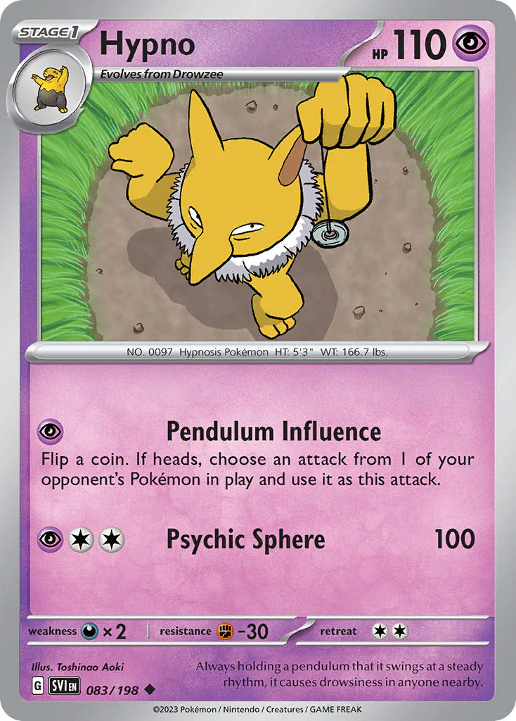 Scarlet and Violet Base 083 Hypno