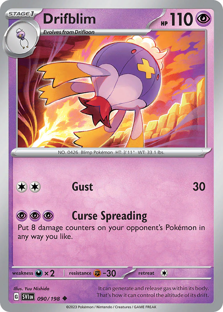 Scarlet and Violet Base 090 Drifblim