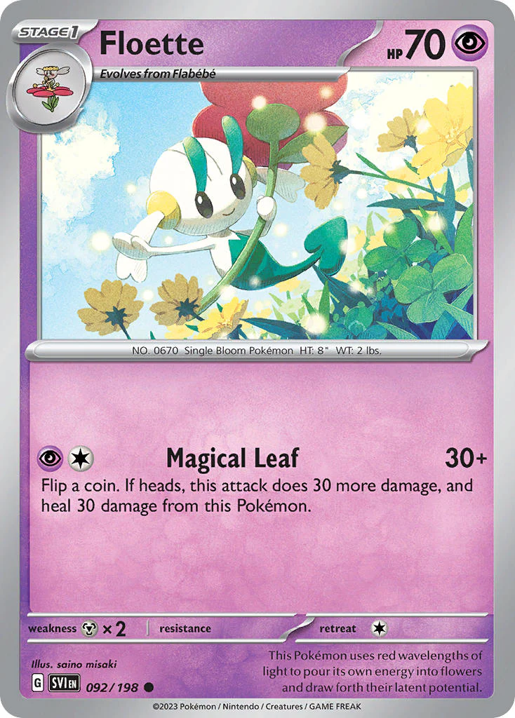 Scarlet and Violet Base 092 Floette