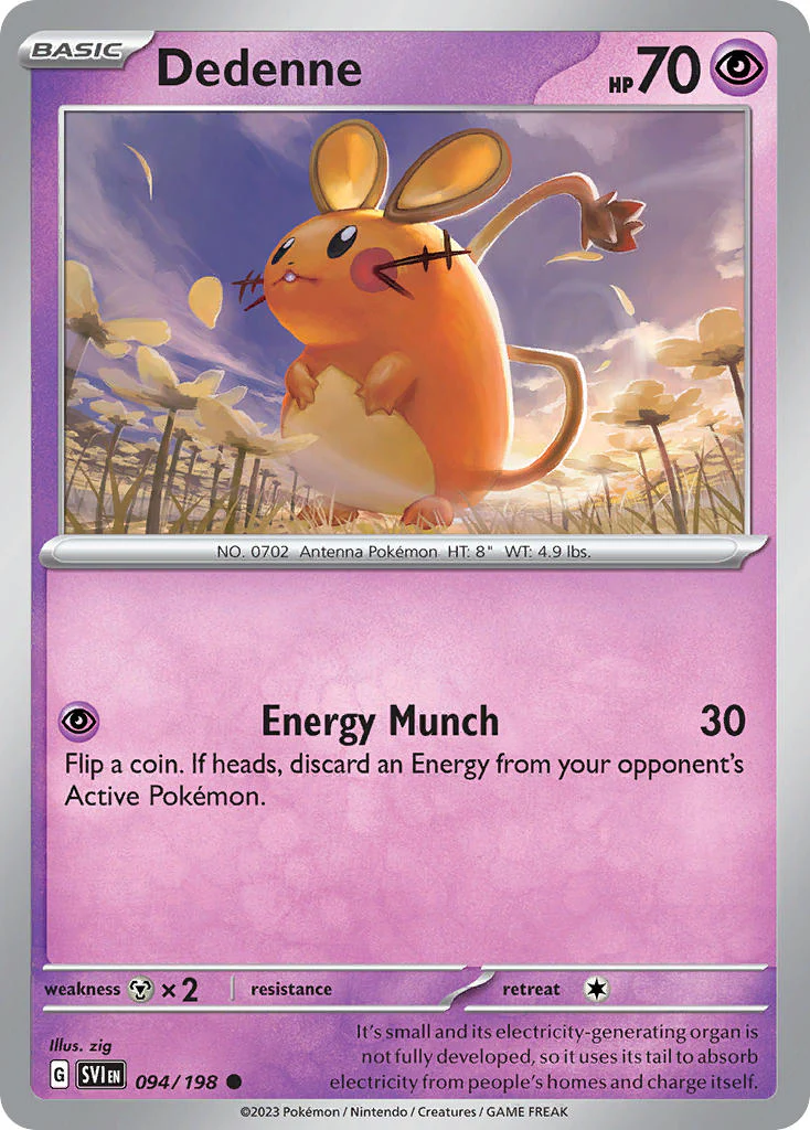 Scarlet and Violet Base 094 Dedenne