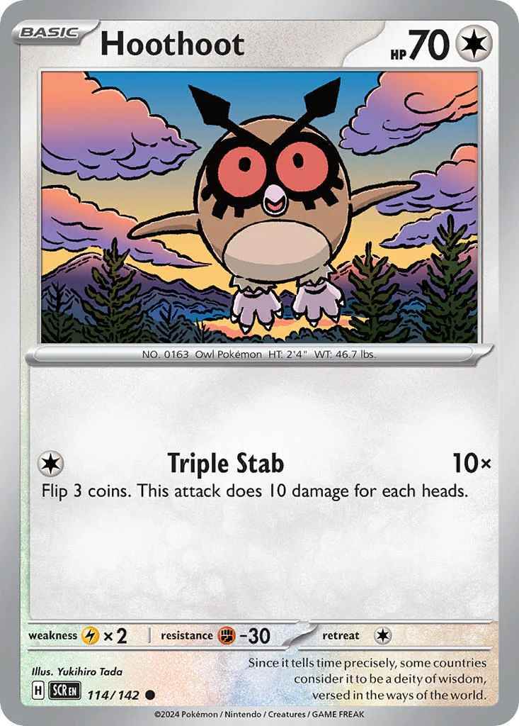 Stellar Crown 114 Hoothoot