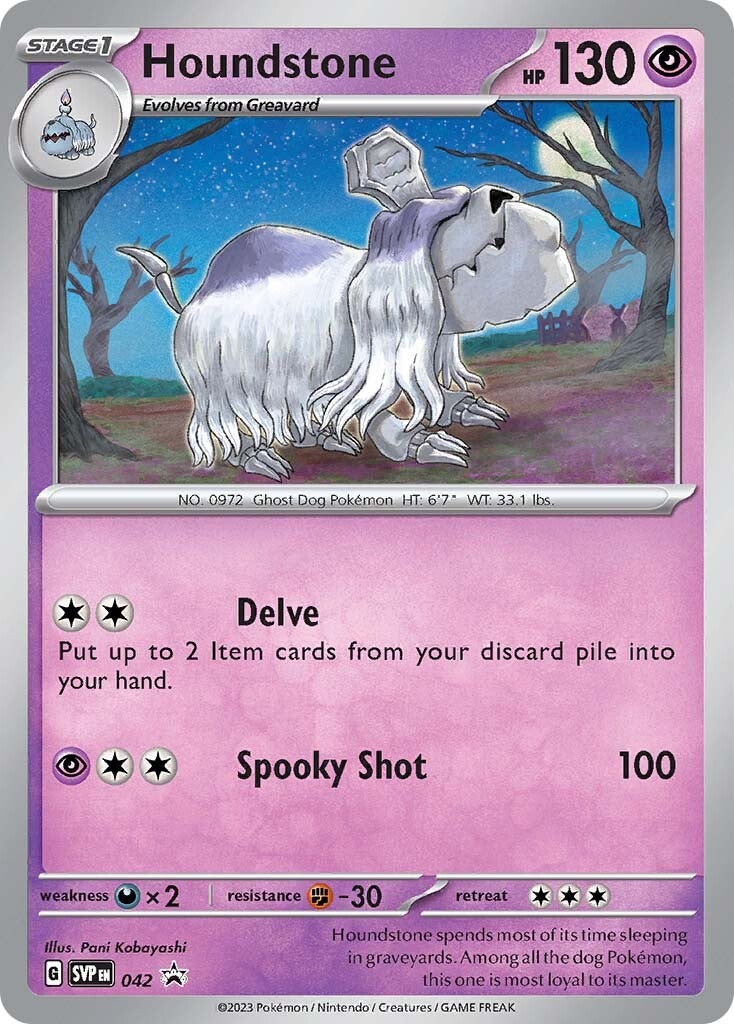 SV Black Star Promos 042 Houndstone