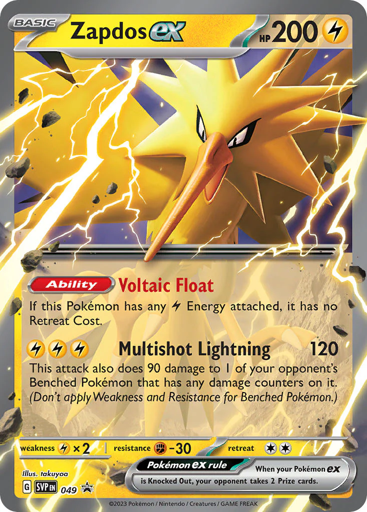 SV Black Star Promos 049 Zapdos ex
