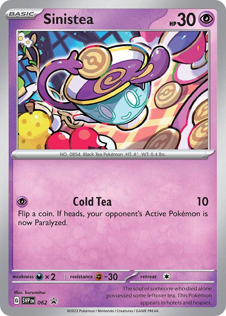 SV Black Star Promos 062 Sinistea