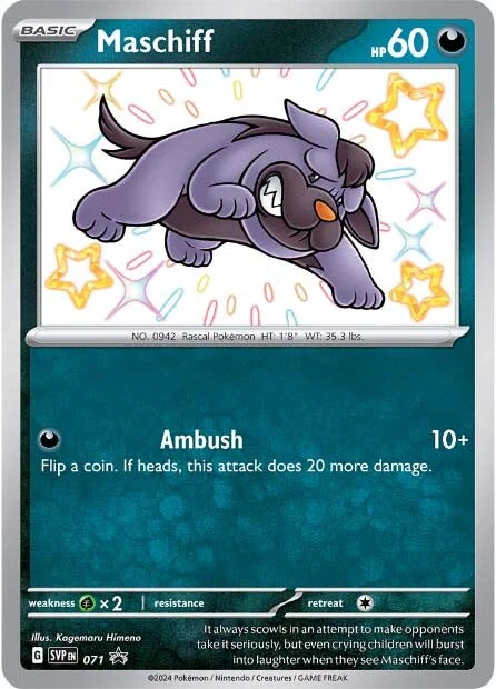 SV Black Star Promos 071 Maschiff