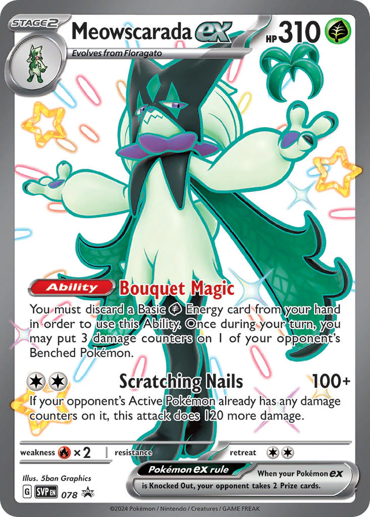 SV Black Star Promos 078 Meowscarada ex