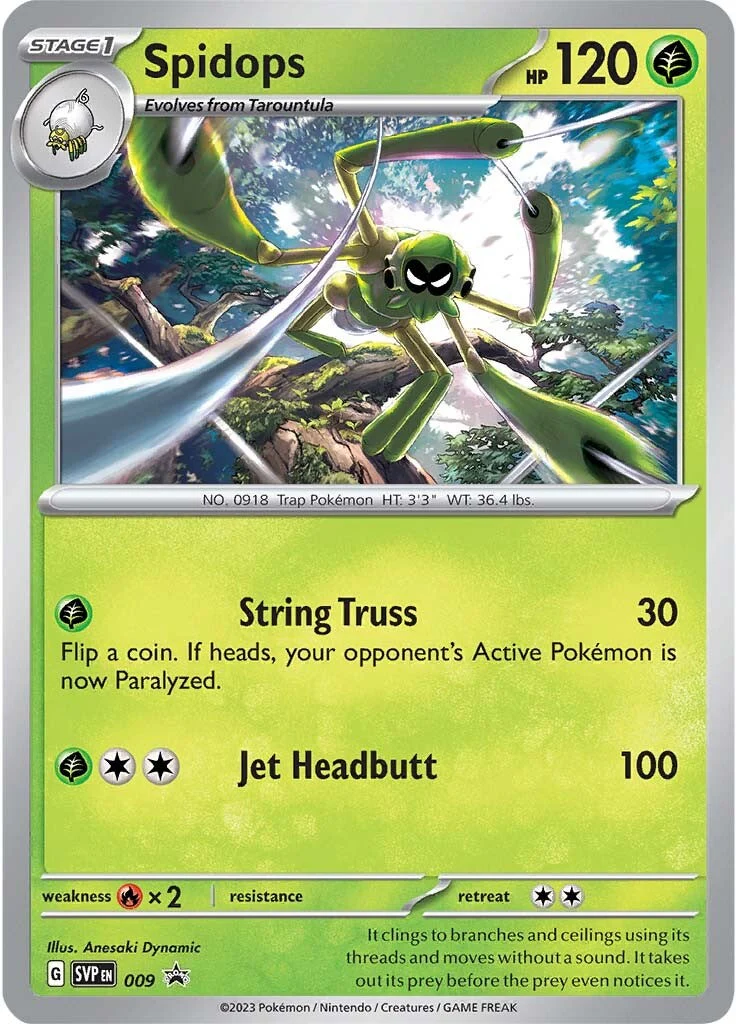 SV Black Star Promos 009 Spidops