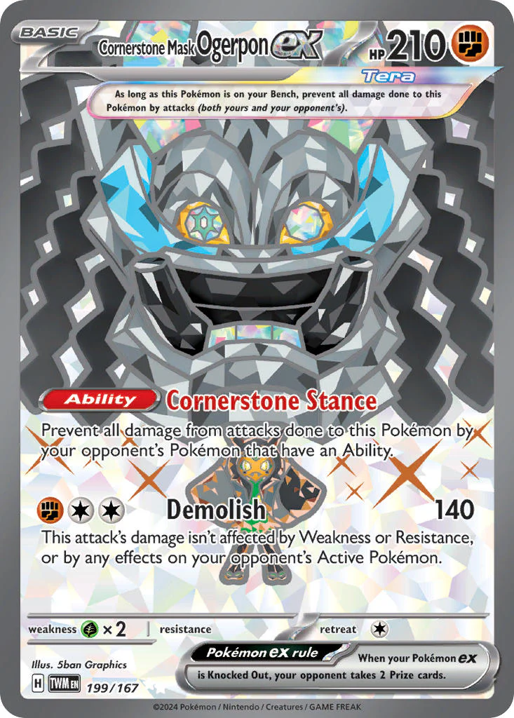 Twilight Masquerade 199 Cornerstone Mask Ogerpon ex