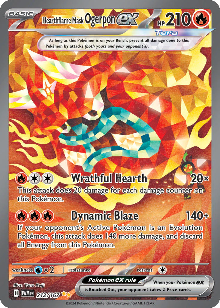 Twilight Masquerade 212 Hearthflame Mask Ogerpon ex