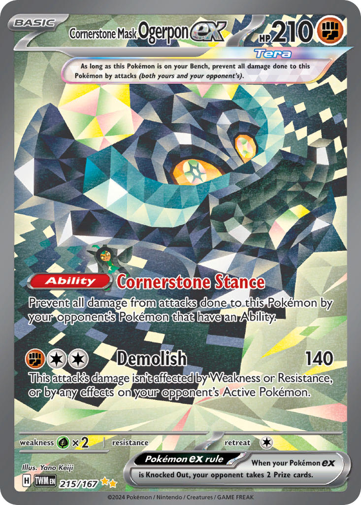 Twilight Masquerade 215 Cornerstone Mask Ogerpon ex