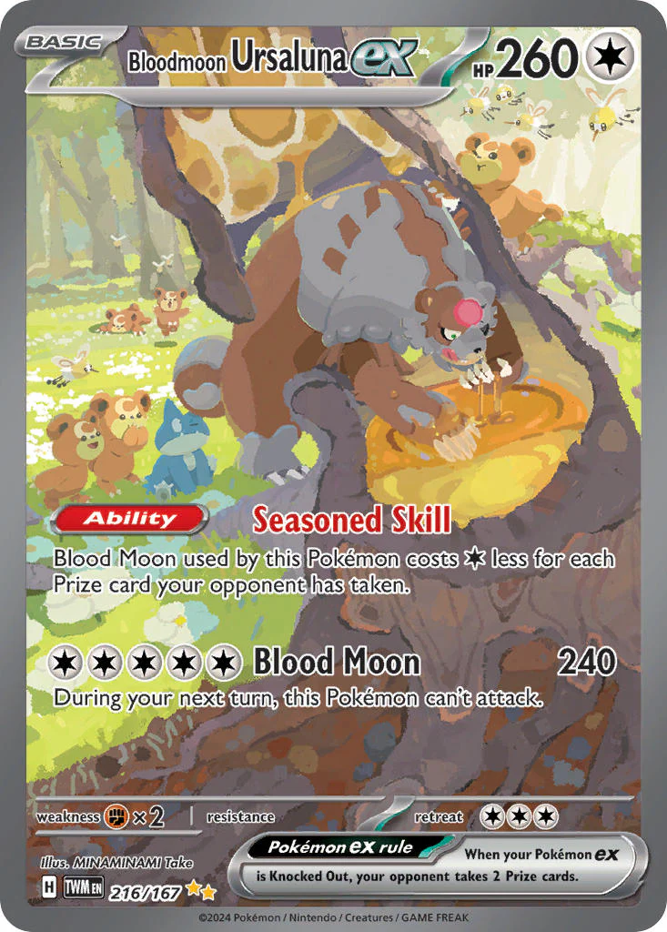 Twilight Masquerade 216 Bloodmoon Ursaluna ex