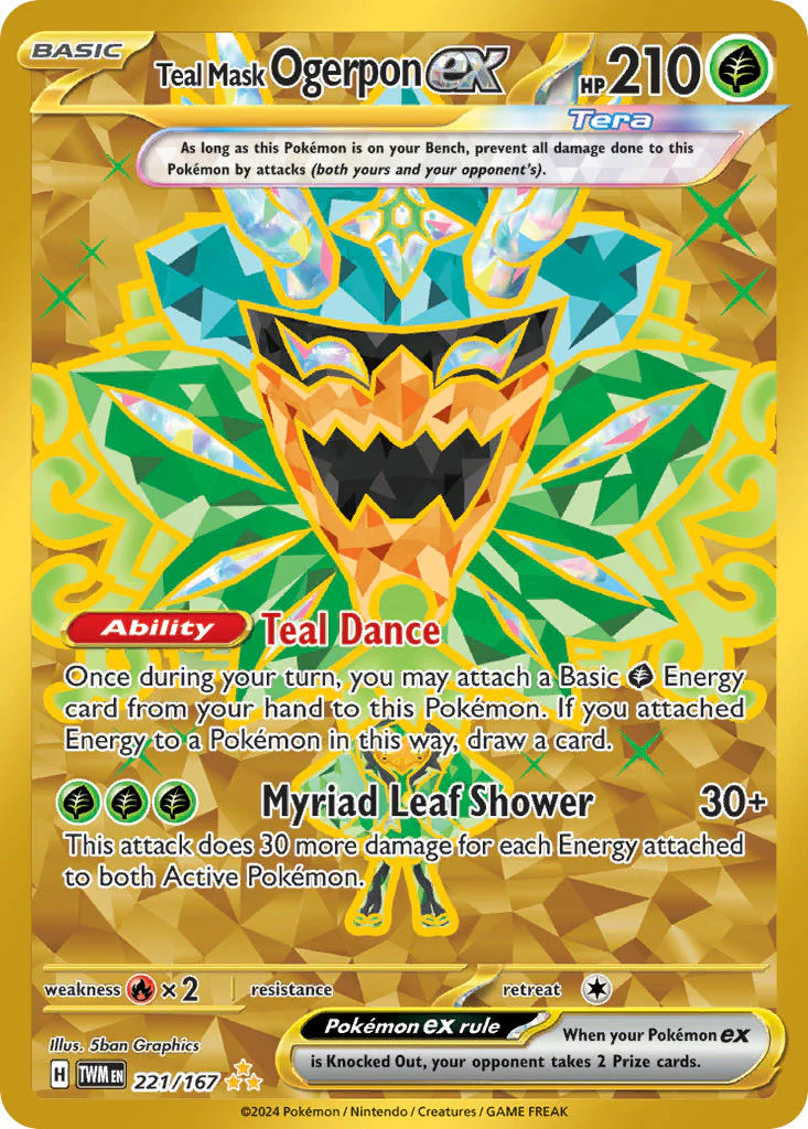 Twilight Masquerade 221 Teal Mask Ogerpon ex