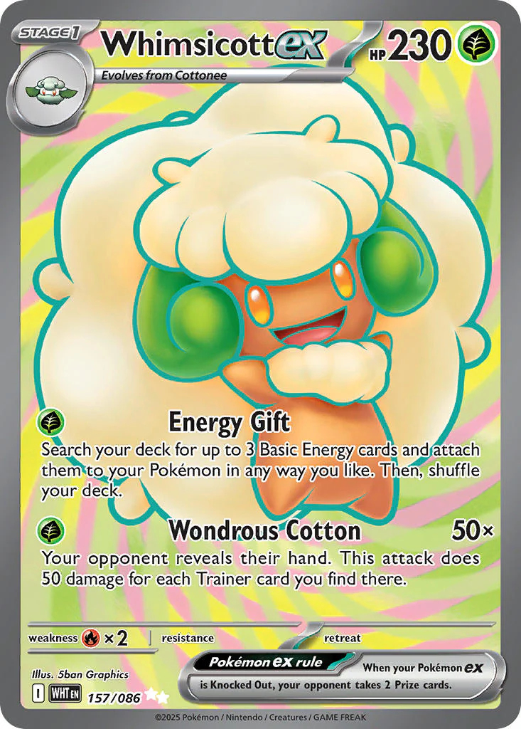 White Flare 157 Whimsicott ex