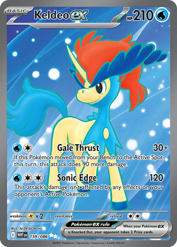 White Flare 159 Keldeo ex