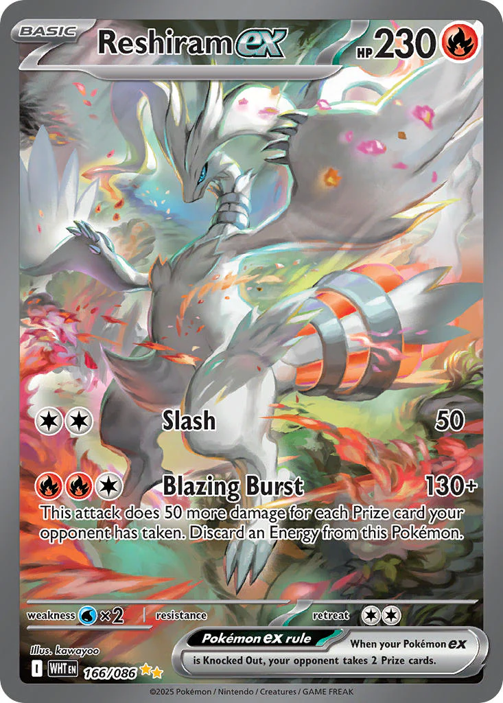 White Flare 166 Reshiram ex