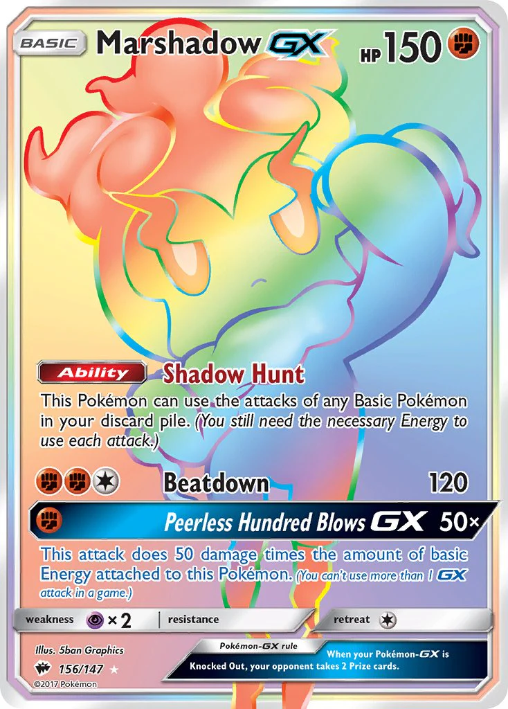 Burning Shadows 156 Marshadow-GX