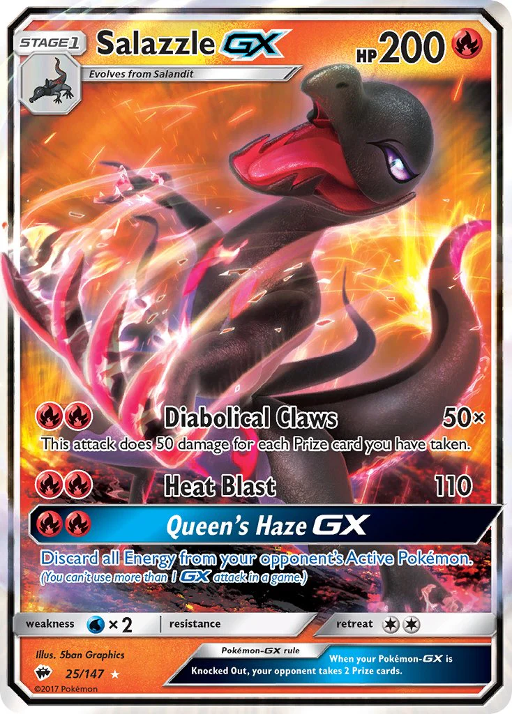 Burning Shadows 025 Salazzle-GX