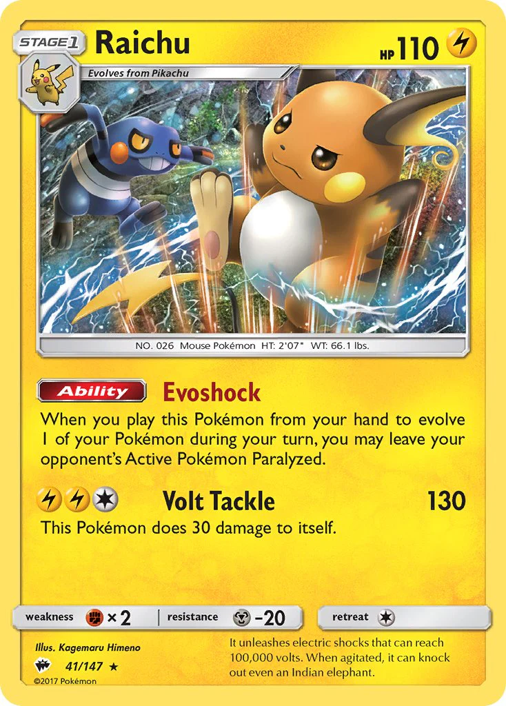 Burning Shadows 041 Raichu