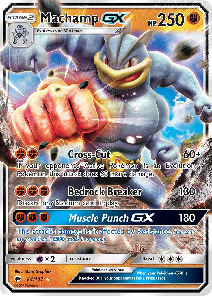 Burning Shadows 064 Machamp-GX
