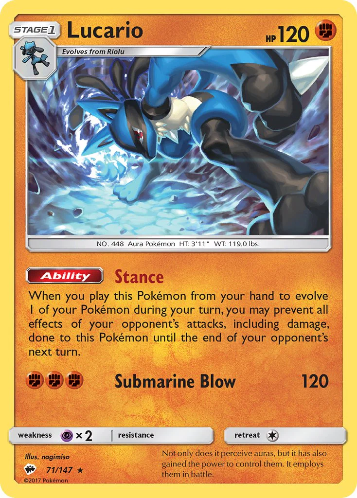 Burning Shadows 071 Lucario