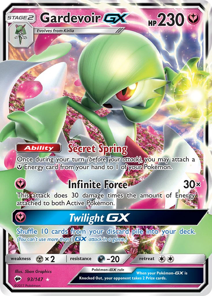 Burning Shadows 093 Gardevoir-GX
