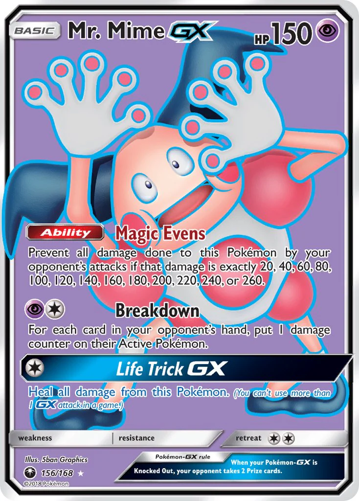 Celestial Storm 156 Mr. Mime-GX
