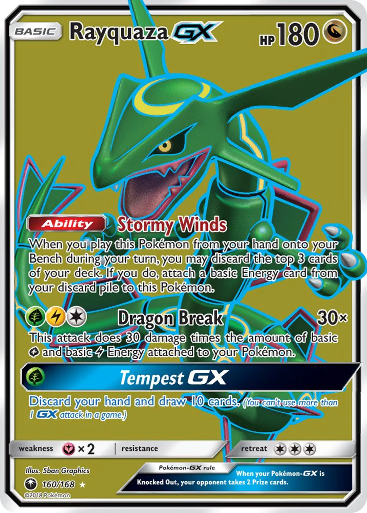 Celestial Storm 160 Rayquaza-GX