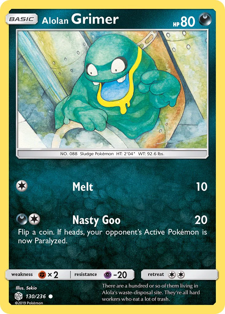 Cosmic Eclipse 130 Alolan Grimer