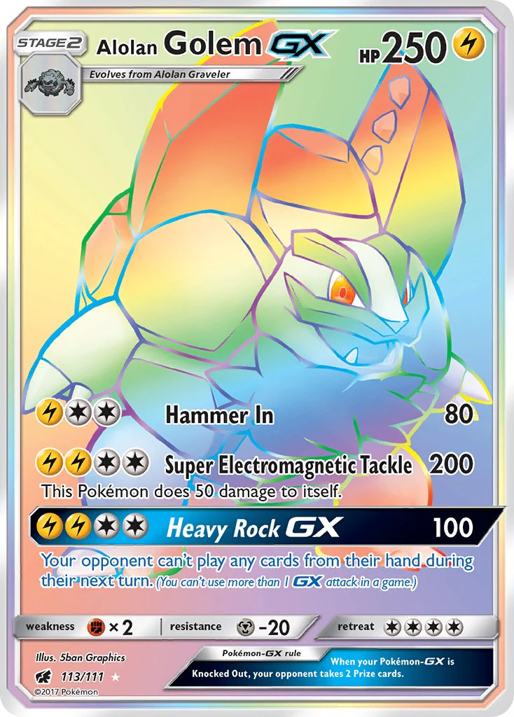 Crimson Invasion 113 Alolan Golem-GX
