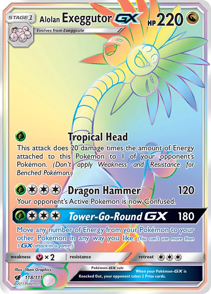Crimson Invasion 118 Alolan Exeggutor-GX