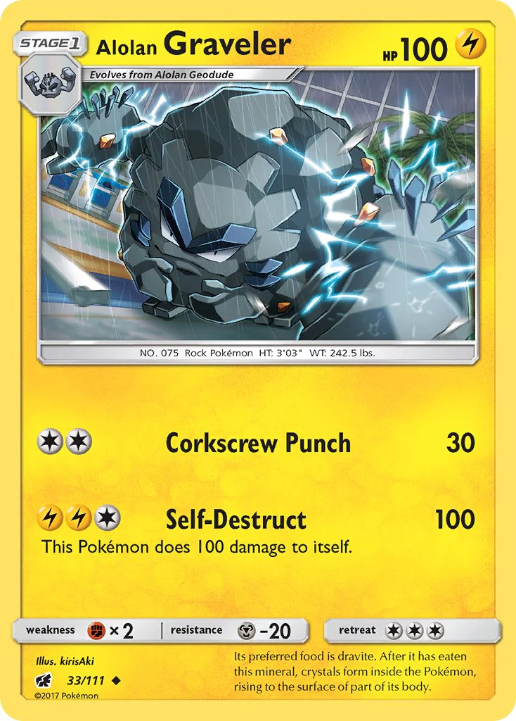 Crimson Invasion 033 Alolan Graveler