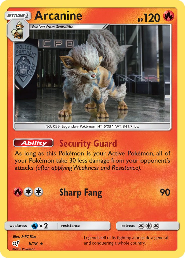 Detective Pikachu 006 Arcanine