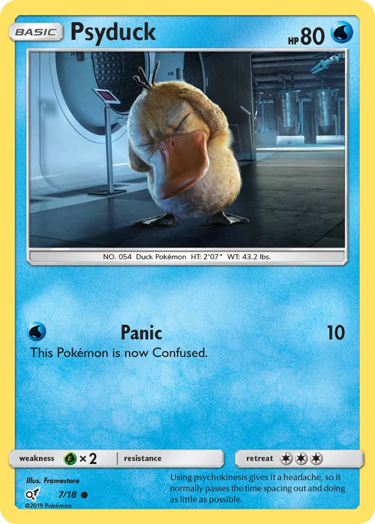 Detective Pikachu 007 Psyduck