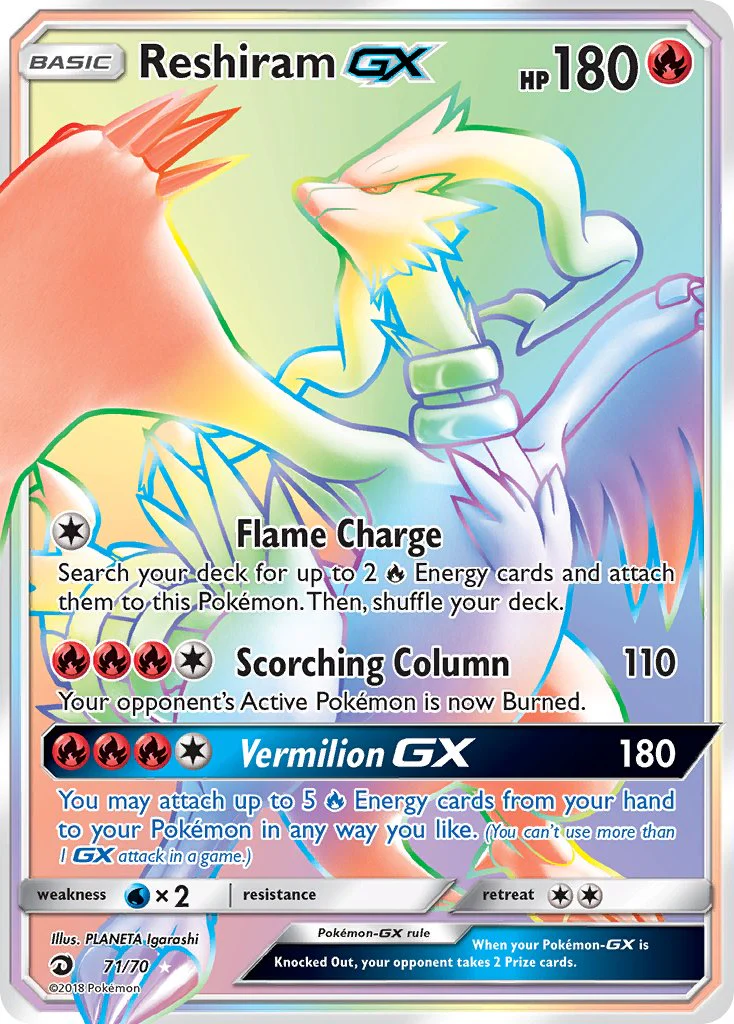 Dragon Majesty 071 Reshiram-GX