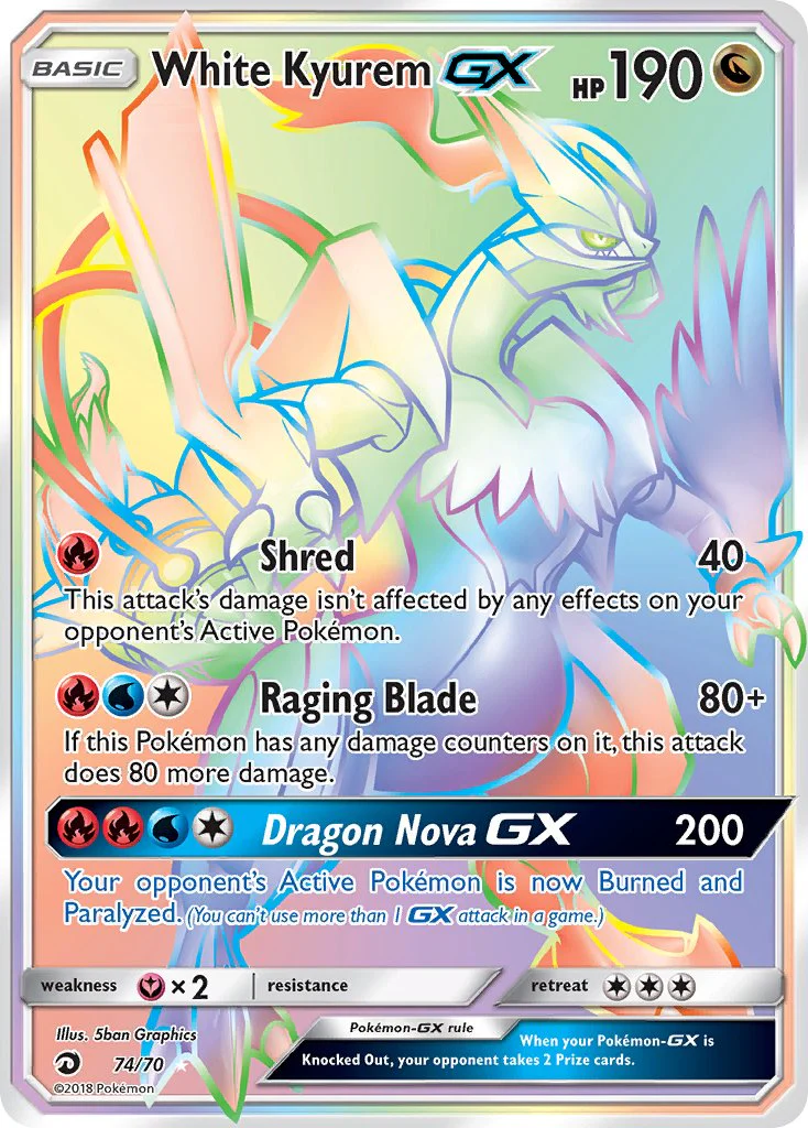 Dragon Majesty 074 White Kyurem-GX