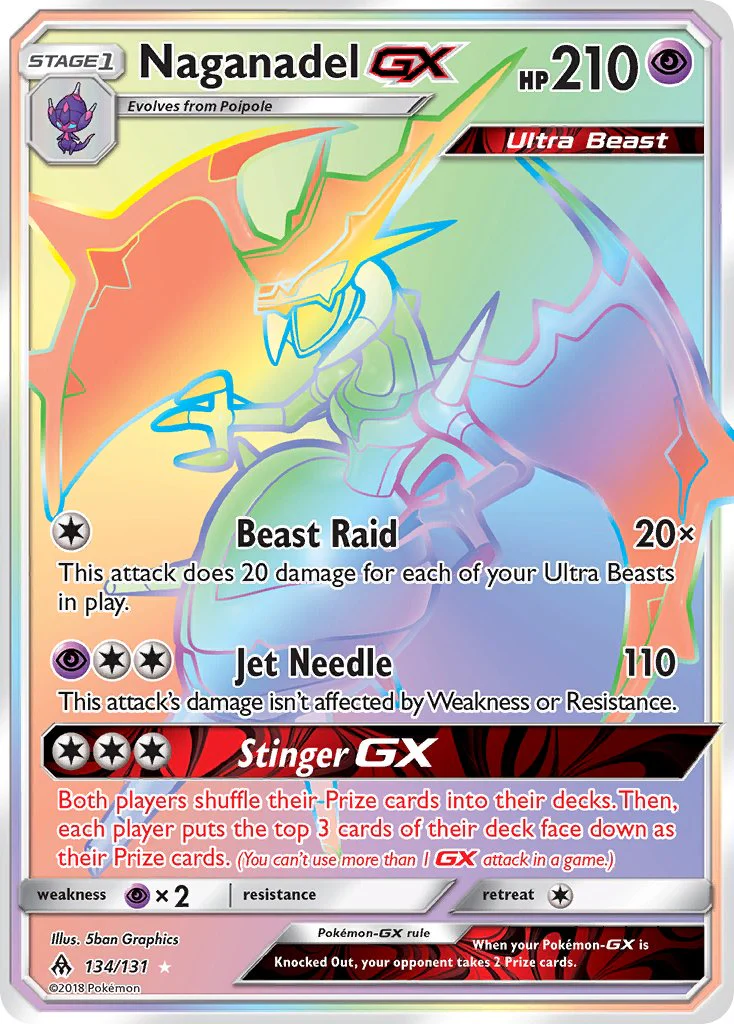 Forbidden Light 134 Naganadel-GX