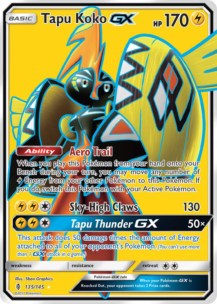 Guardians Rising 135 Tapu Koko-GX