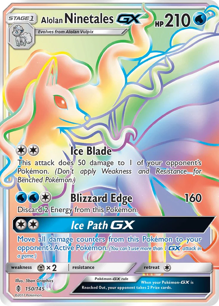 Guardians Rising 150 Alolan Ninetales-GX