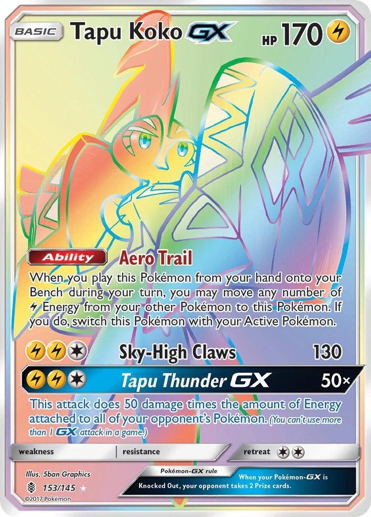 Guardians Rising 153 Tapu Koko-GX